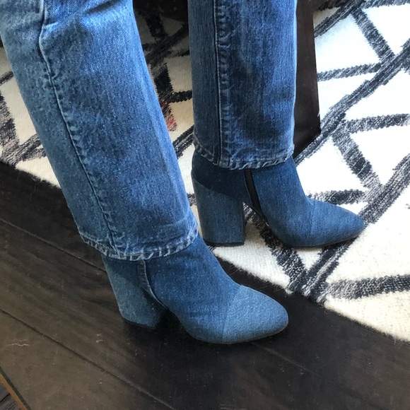 Dries Van Noten F/W 2017 Denim Boots - sz 37 - Picture 4 of 8